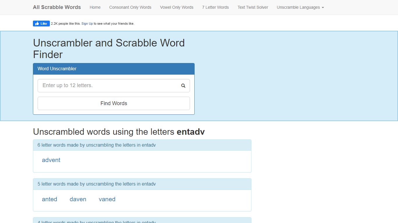 Unscramble entadv | Unscramble Letters entadv | Word Generator from ...